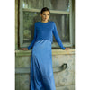 Blue Slip Dress + Crop Sweater Set Adina LV