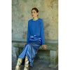 Blue Slip Dress + Crop Sweater Set Adina LV