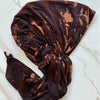 Rosa Chocolate Velvet Pretied Scarf by Valeri