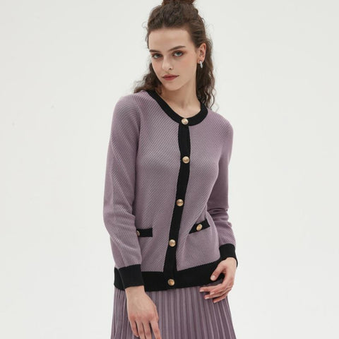 MM Classic Cardigan Dusty Lavendar