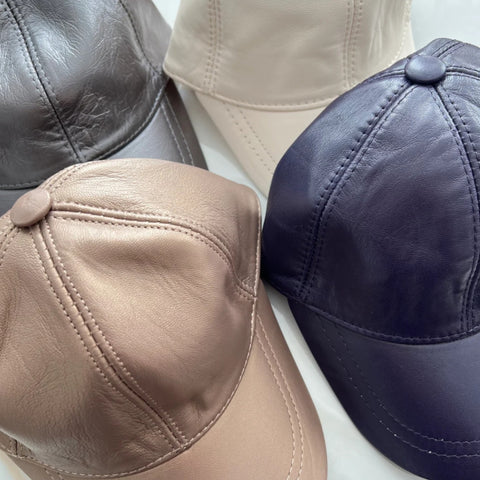 Genuine Leather Caps Valeri