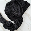 Black Tiger Velvet Pretied Scarf by Valeri