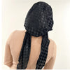 Checkered Velvet Pretied Scarf by Valeri