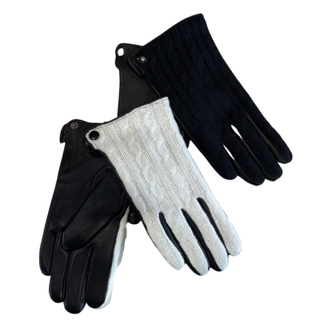 Leather/Cable Gloves by Dacee