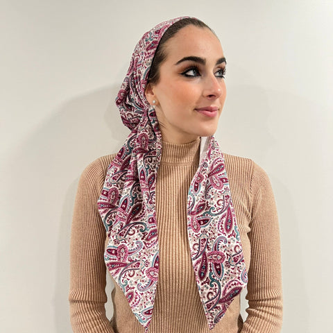 Paisley Velvet Pretied Scarf by Valeri