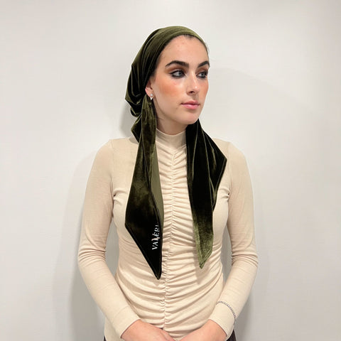 Velvet Pretied Scarf by Valeri