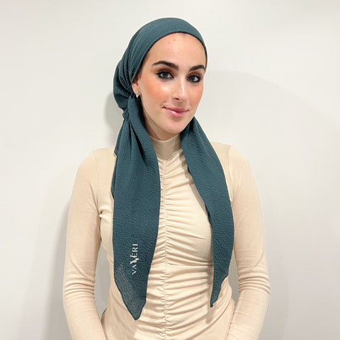 Crinkle Pretied Headscarf by Valeri