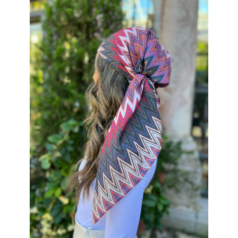 Fall Missoni Inspired Square SB Headscarf