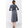 Everything Dress Blue Metallic Reptillian