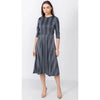 Everything Dress Blue Metallic Reptillian