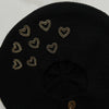Chain Heart Beret by Valeri