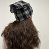 Houndstooth Cashmere Beanie by Valeri