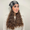 Houndstooth Cashmere Beanie by Valeri