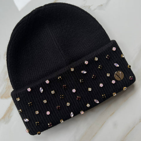 Angelina Embellished Cuff Beanie by Valeri