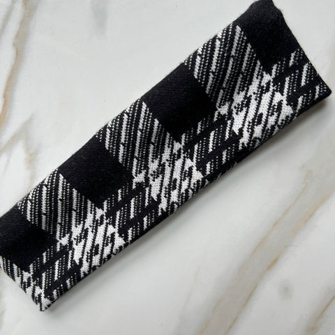 Houndstooth Cashmere Headband by Valeri