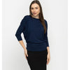 Waisted Dolman Top KMW Navy