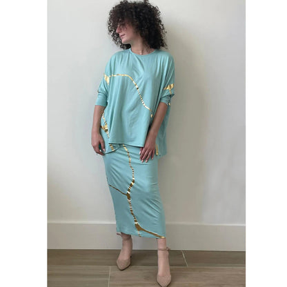 Reo Aqua 2 Piece Set by Mikah