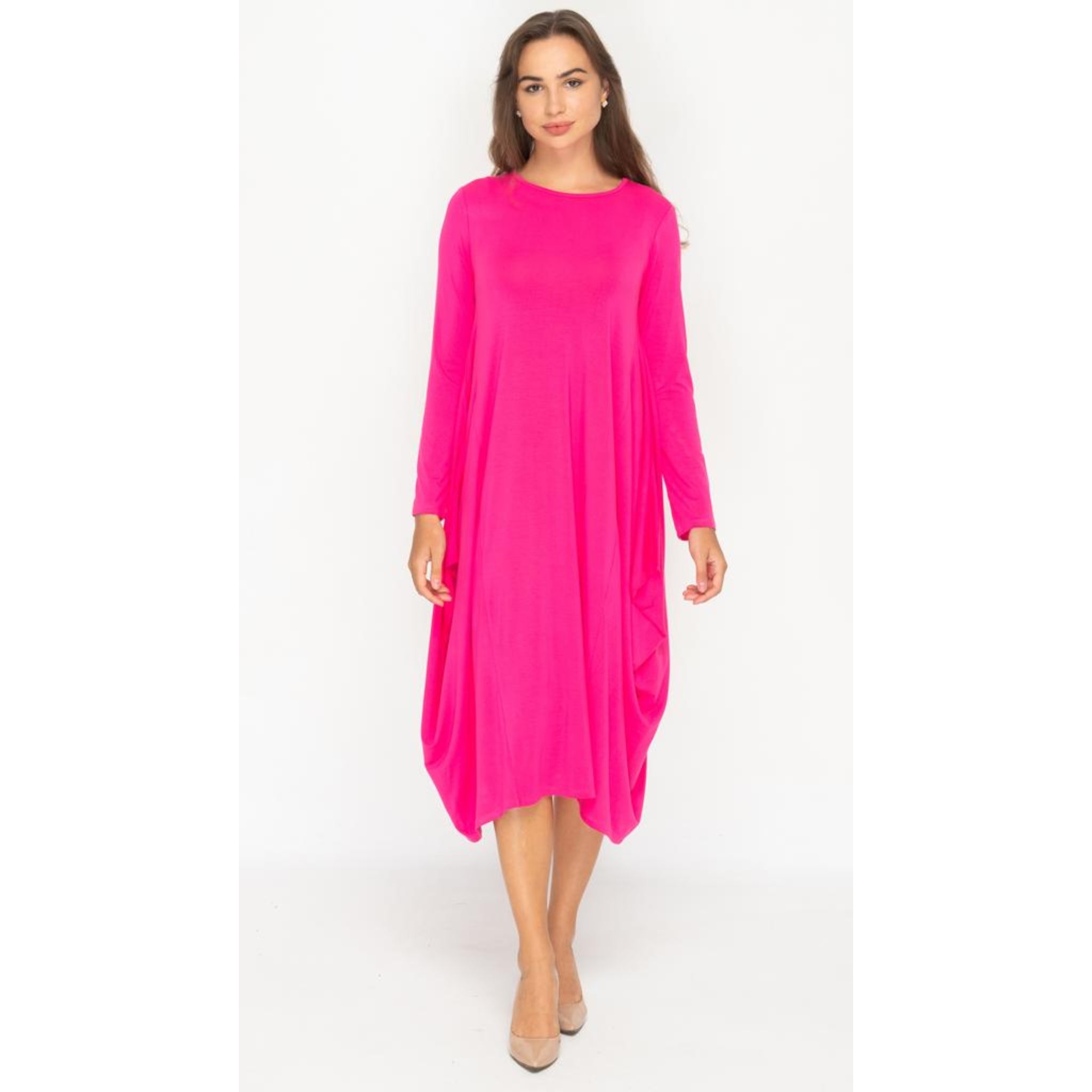 Georgiana Dress Hot Pink The Mimi Boutique Georgiana Dress Hot Pink The Mimi Boutique