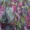 Metallic Watercolor Tiered Maxi Skirt