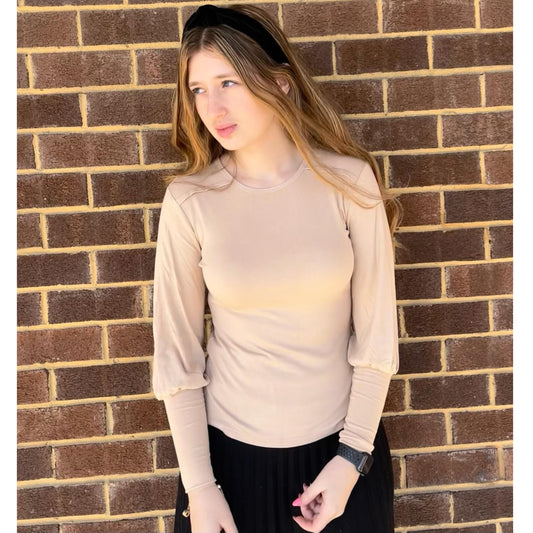 Vanilla Puff Sleeve Top Ivee