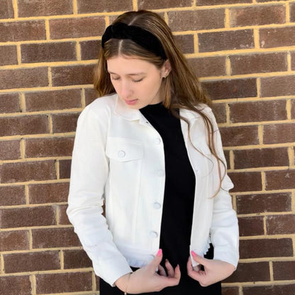 White Denim Jacket