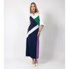 Colorblock Sleeveless Slip Dress Purple