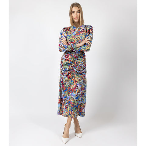 Miri Multicolor Ruched Dress