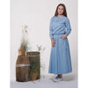 Chambray Cargo Pocket Maxi Skirt