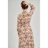 Mesh Multicolor Raglan Maxi Dress by DF