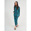 Mesh Dalia Maxi Dress Teal by DF