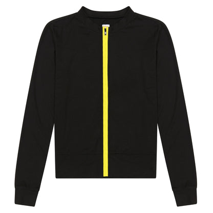 Pop Zip Cardigan Tee Yellow