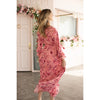 Mikaela Maxi Pink Chiffon Maxi Dress by Adina LV