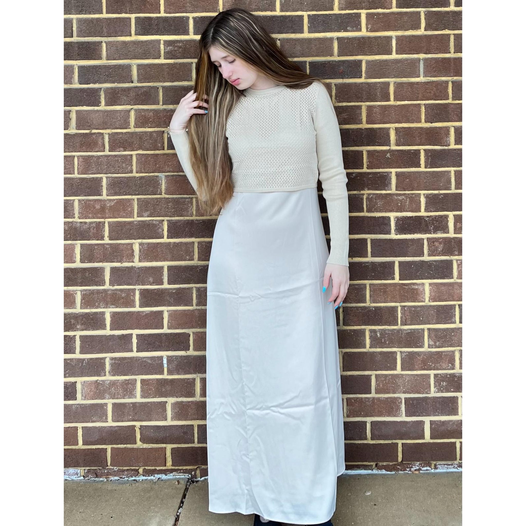 ANDMARY】Ami pocket slit dress