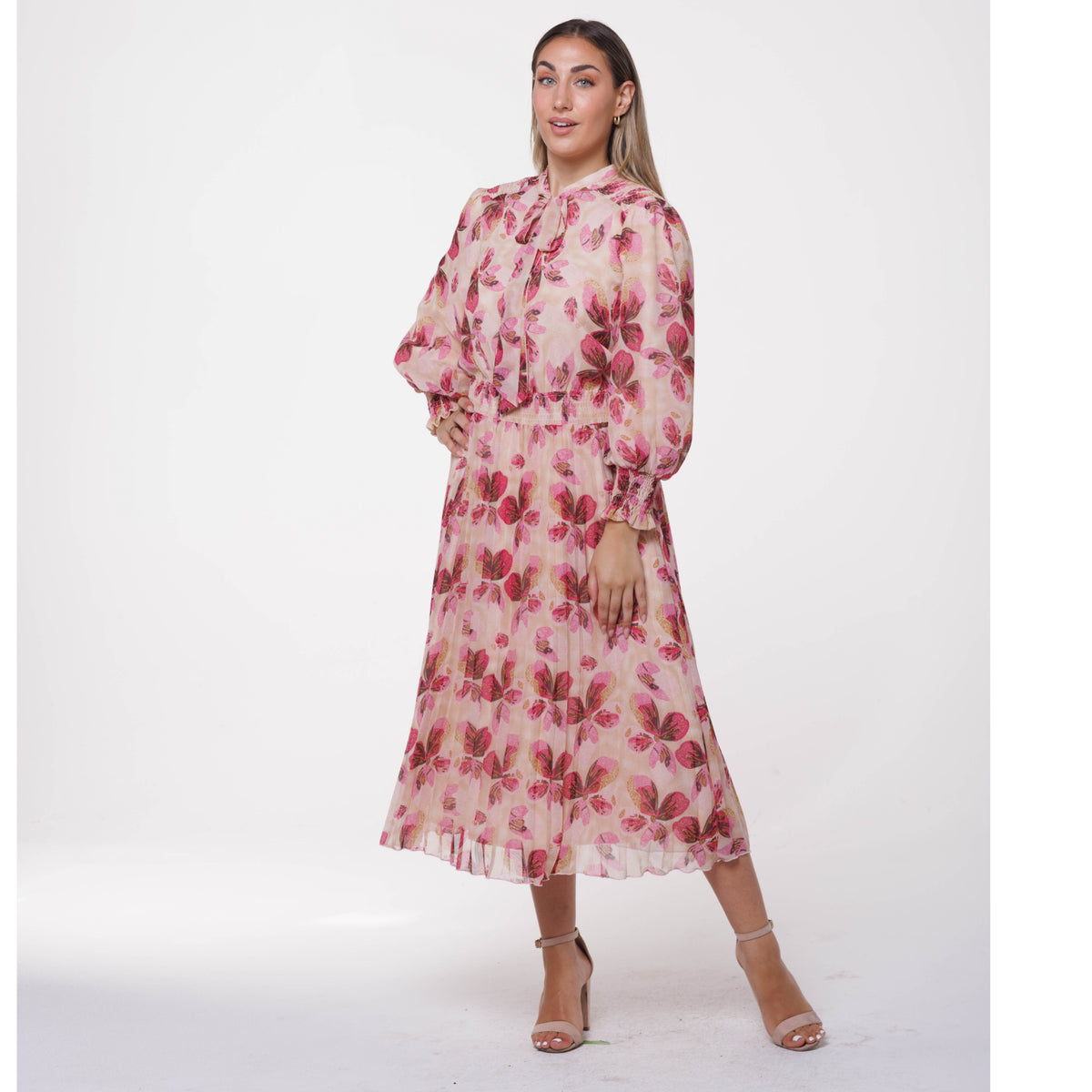 Chiffon Digital Sequin Dress by Ivee