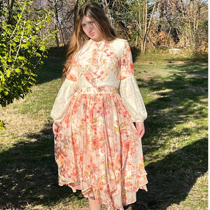 Elizabeth Asymmetrical Chiffon Dress