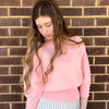 Henley Sweater Peach