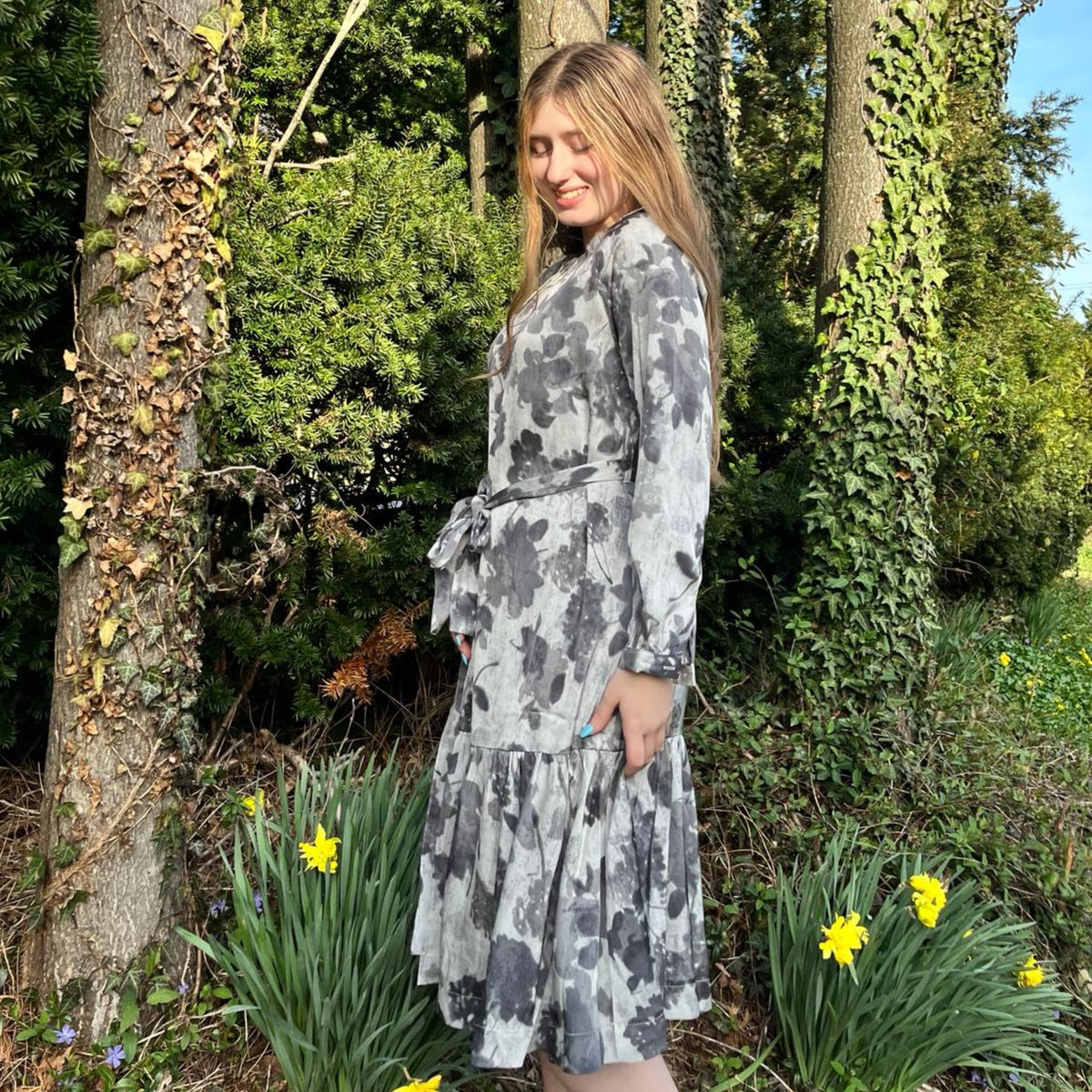 Penelope Grey Abstract Dress by Ivee