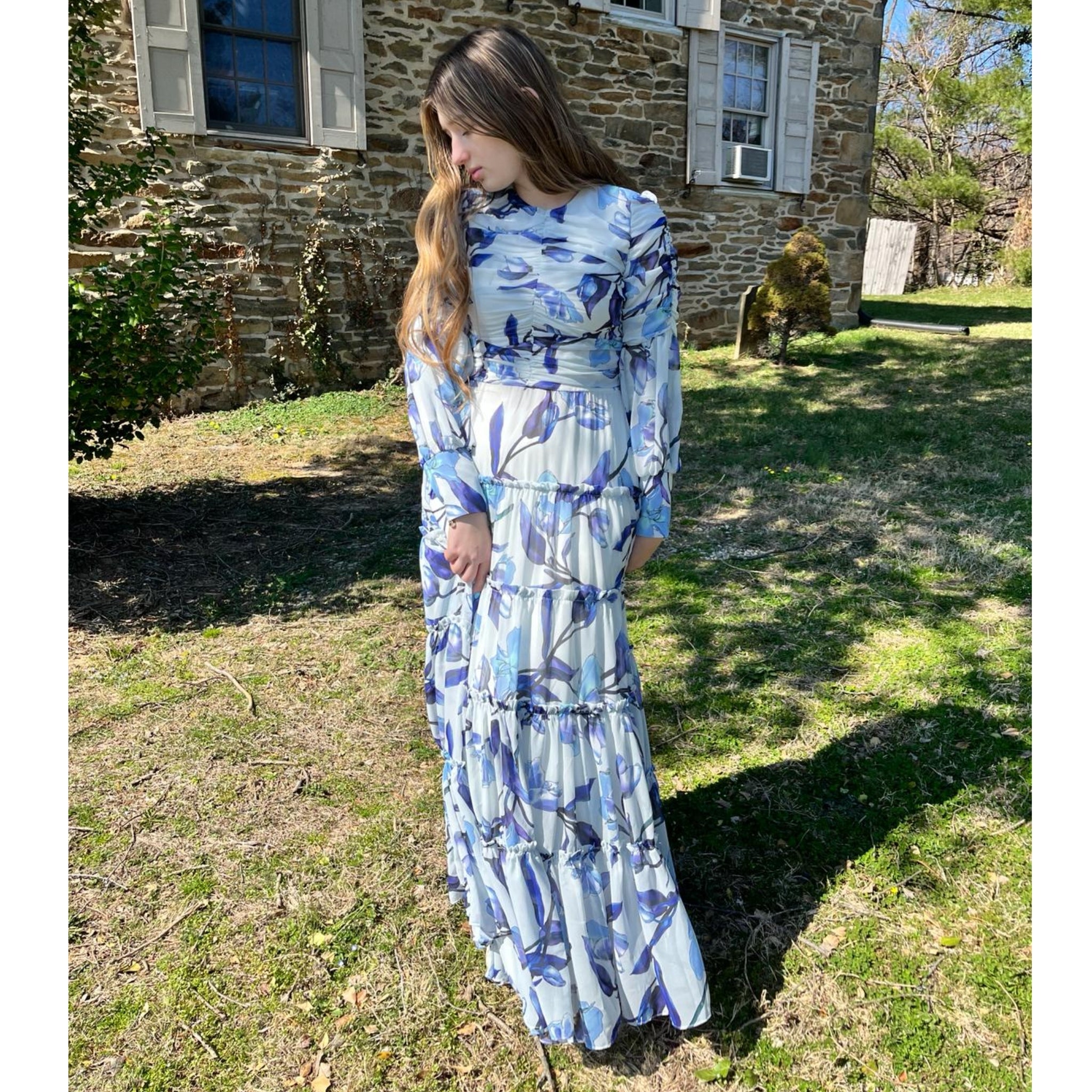 Rochelle Ruched Tiered Dress by Touch The Mimi Boutique Rochelle Ruched Tiered Dress by Touch The Mimi Boutique
