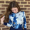 Liberty Blue Floral Top by Ivee