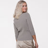 Olive Ribbed Henley Top by Ivee