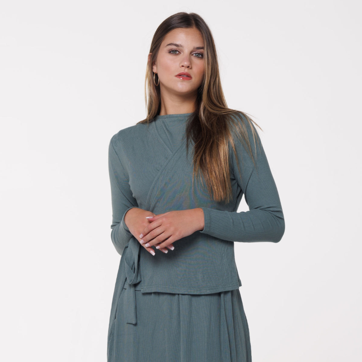 Sage Wrap Cardigan by Ivee