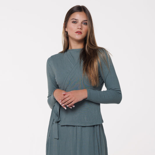 Sage Wrap Cardigan by Ivee