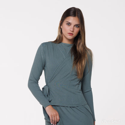 Sage Wrap Cardigan by Ivee