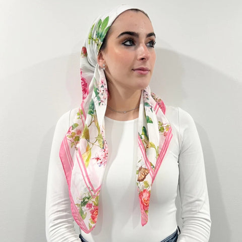 Floral Garden Headscarf by Valeri Many Styles
