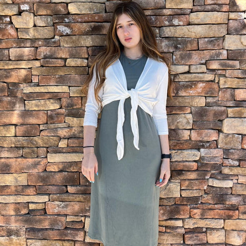 Sage Sleeveless Dress