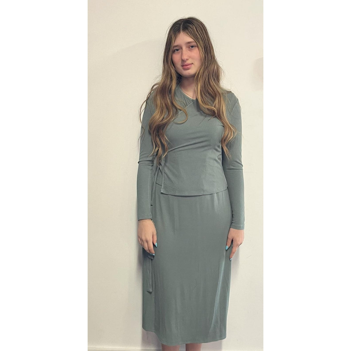 Sage Sleeveless Dress