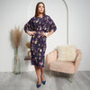 Elise Dress: Navy Floral