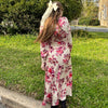 Clara Floral Dress Ivory *EXCLUSIVE*