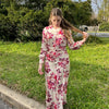 Clara Floral Dress Ivory *EXCLUSIVE*