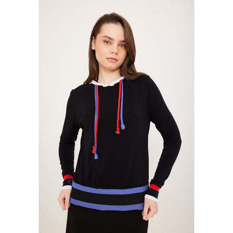 Blue & Red String Hoodie by OC